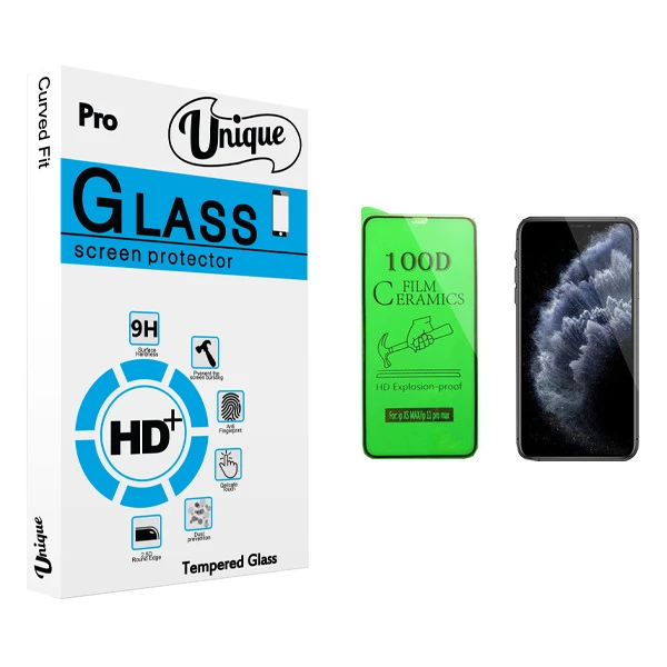 محافظ صفحه نمایش سرامیکی يونيک مدل +Clear مناسب برای گوشی موبایل اپل iPhone 11 Pro Max
