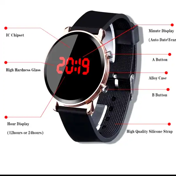 ساعت مچی دیجیتال مدل هوشمند کد w1