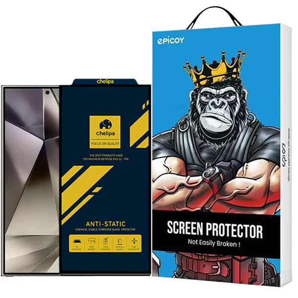 محافظ صفحه نمایش اپیکوی مدل Chelipa Anti-Static مناسب برای گوشی موبایل سامسونگ Galaxy S24 Ultra