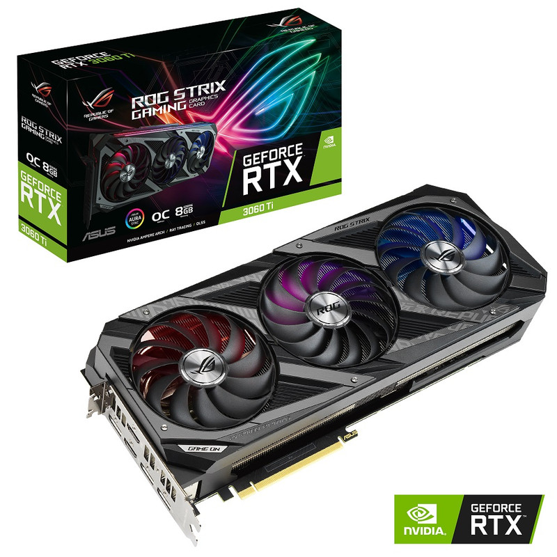 کارت گرافیک ایسوس مدل ROG-STRIX-RTX3060Ti-8G-GAMING 1