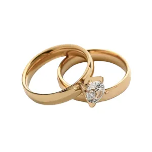 انگشتر زنانه مدل حلقه و پشت حلقه مجموعه 2 عددی