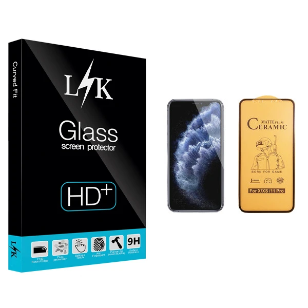 محافظ صفحه نمایش سرامیکی ال کی مدل +LITE مناسب برای گوشی موبایل اپل iPhone 11 Pro