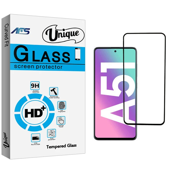 محافظ صفحه نمایش ای اف اس مدل Unique Glass مناسب برای گوشی موبایل سامسونگ Galaxy A51