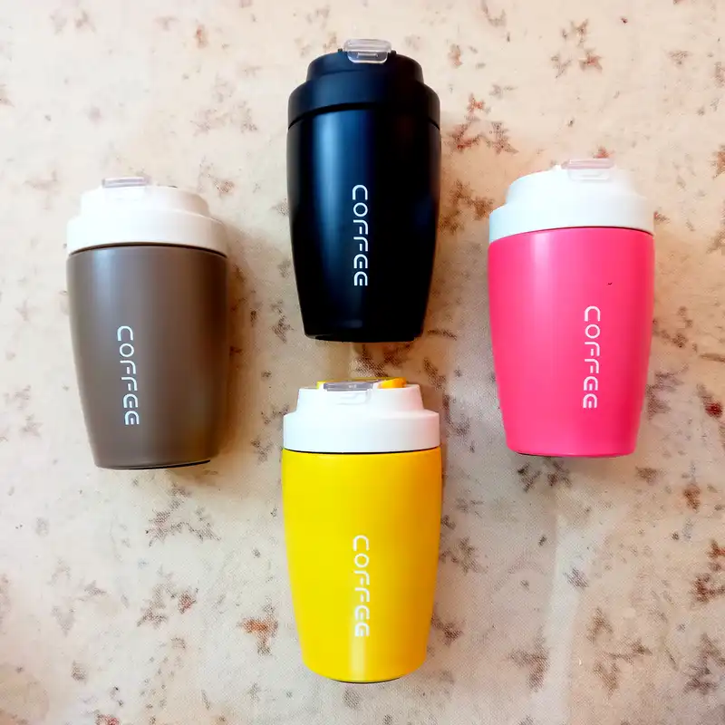 ماگ سفری  طرح نی دار مدل Gh78 گنجایش 0.38 لیتر