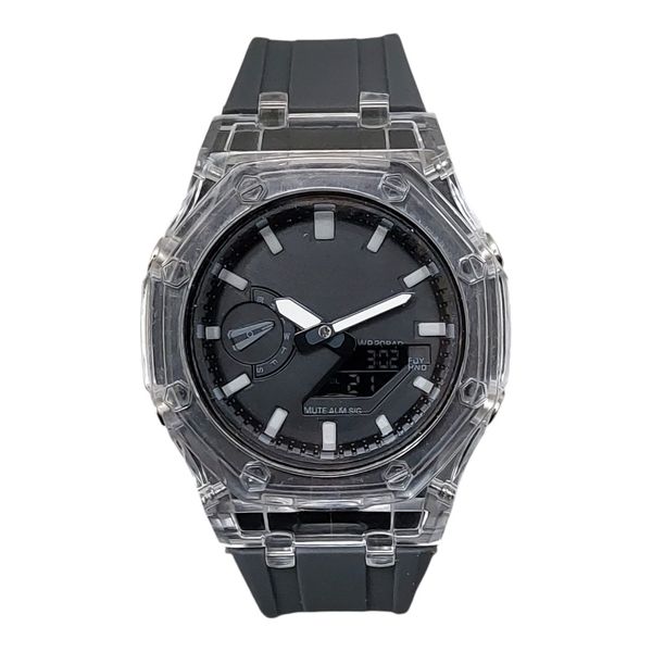 ساعت مچی عقربه‌ای مردانه کوارتز مدل کرنومتر دو زمانه پمپی کد 019