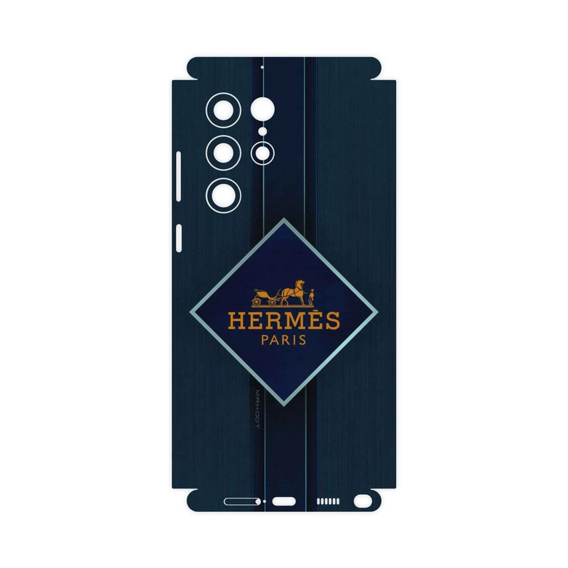 برچسب پوششی ماهوت مدل Hermes-Logo-FullSkin مناسب برای گوشی موبایل سامسونگ Galaxy S22 Ultra 5G