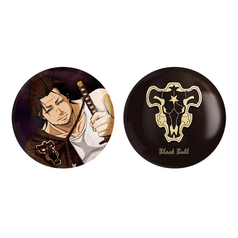 مگنت خندالو طرح گروه گاو های سیاه و کاپیتان یامی انیمه بلک کلاور کد 1171311709 مجموعه 2 عددی