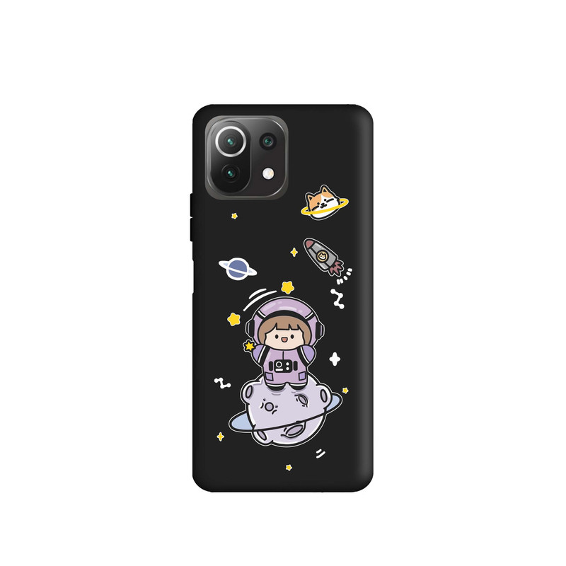 کاور طرح دختر فضانورد کد m3104 مناسب برای گوشی موبایل شیائومی Mi 11 Lite / Mi 11 Lite 5G 