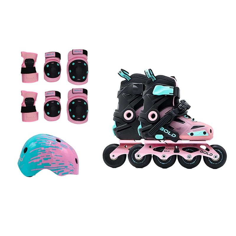 اسکیت کفشی بولد مدل 1002Combo-L به همراه کلاه و لوازم ایمنی