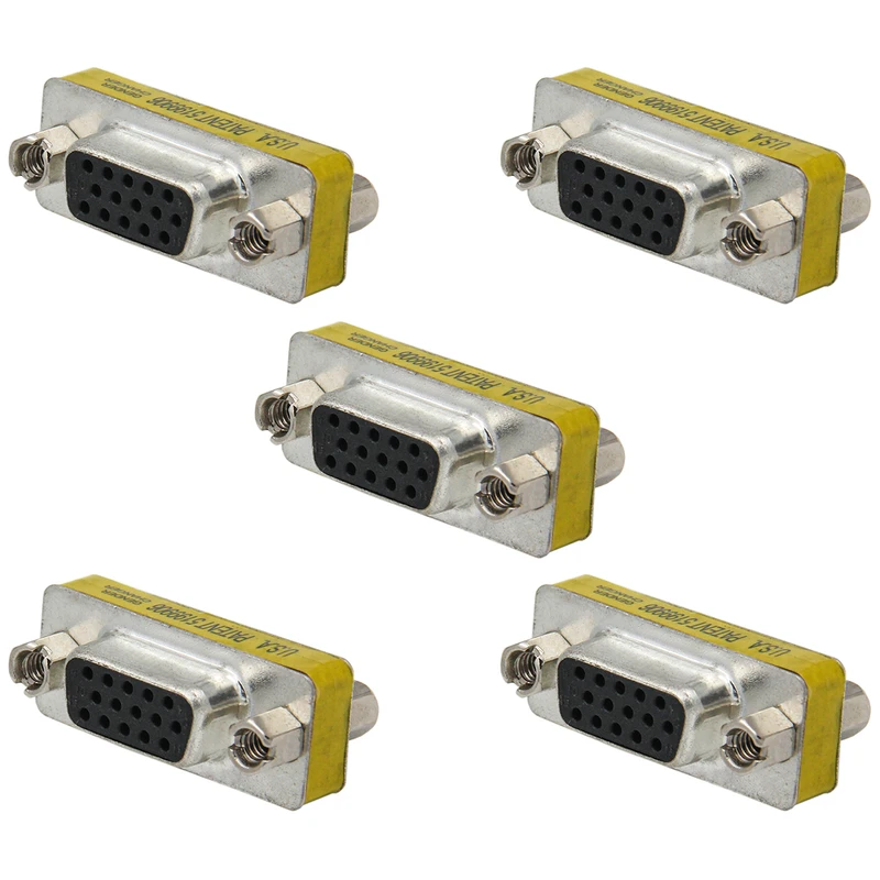 مبدل دو سر مادگی VGA مدل 15Pin بسته 5 عددی
