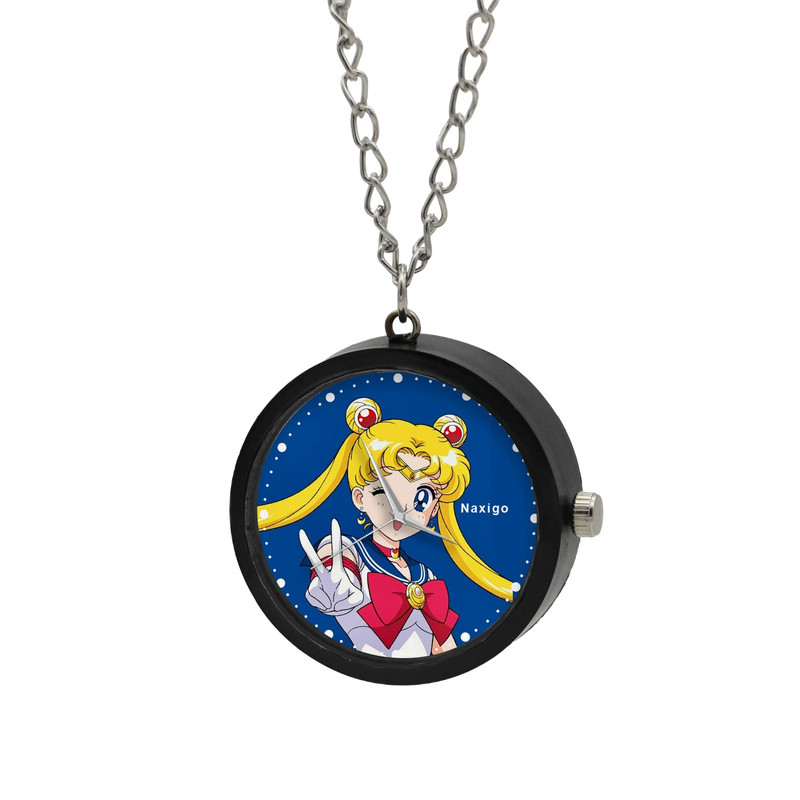 ساعت گردنبندی عقربه ای ناکسیگو مدل Sailor Moon کد NF13425