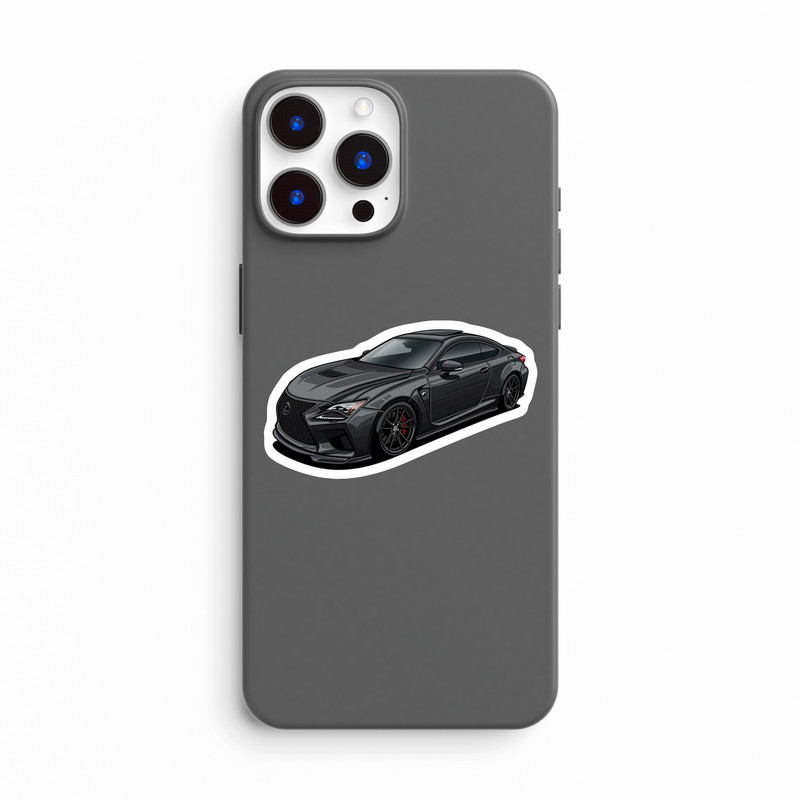 استیکر لپ تاپ بووم طرح ماشین مدل Lexus RC F Black کد JC32