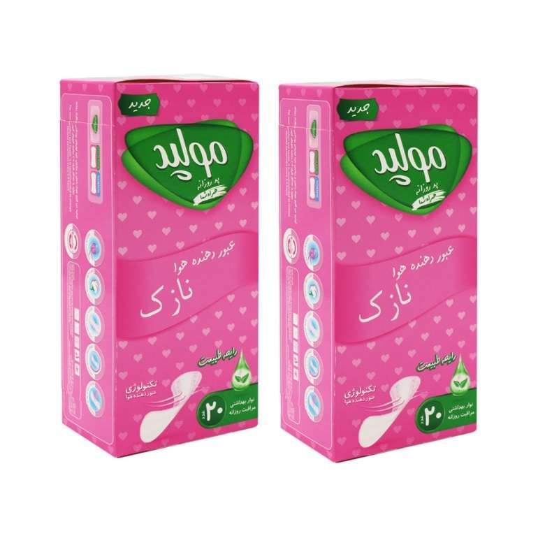 پد بهداشتی مولپد مدل بانو مجموعه 2 عددی
