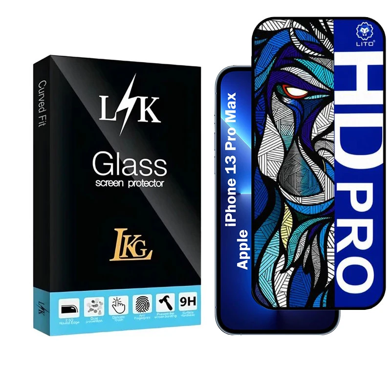 محافظ صفحه نمایش شیشه ای ال کا جی مدل LIHD-LK مناسب برای گوشی موبایل اپل iPhone 13 ProMax