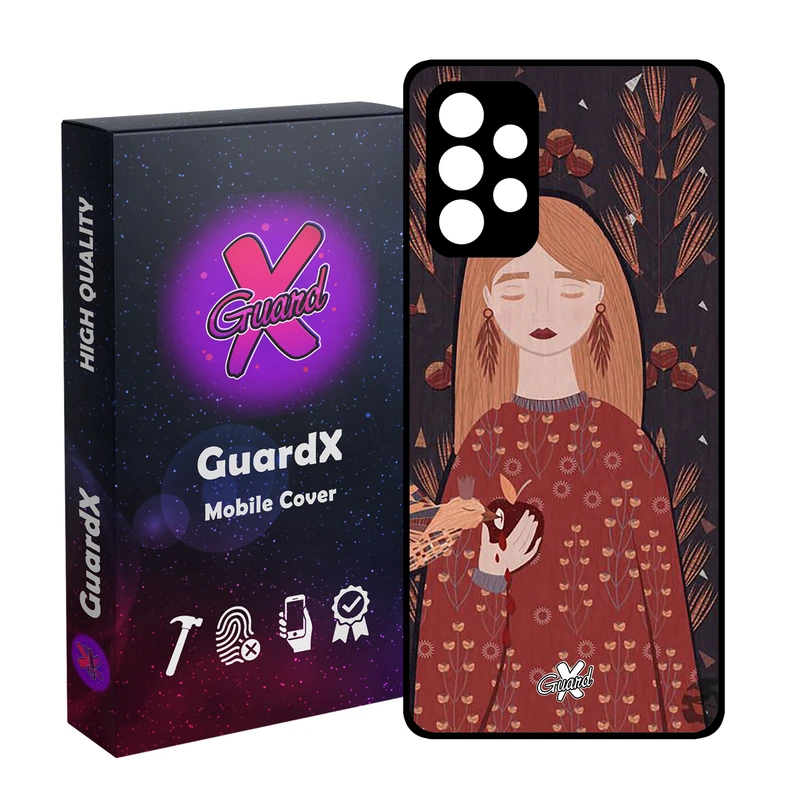 کاور گارد ایکس طرح دختر مدل Glass10413 مناسب برای گوشی موبایل سامسونگ Galaxy A32 4G