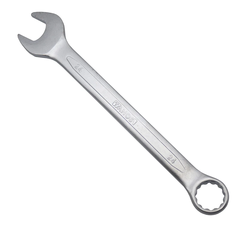 آچار یکسر تخت و یکسر رینگی تانوس مدل SMT-TANS-24-ye sar takht ye sar ring سایز 24 میلی متر