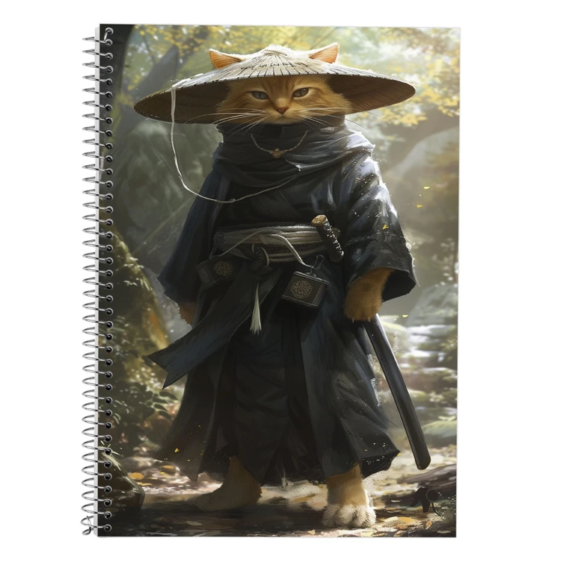 دفتر زبان 50 برگ مدوپد مدل سه خط طرح حیوانات جنگجو کد DF14793