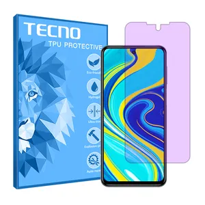 Tecno brand shockproof Anti-purple screen protector glass for Xiaomi Redmi Note 9S