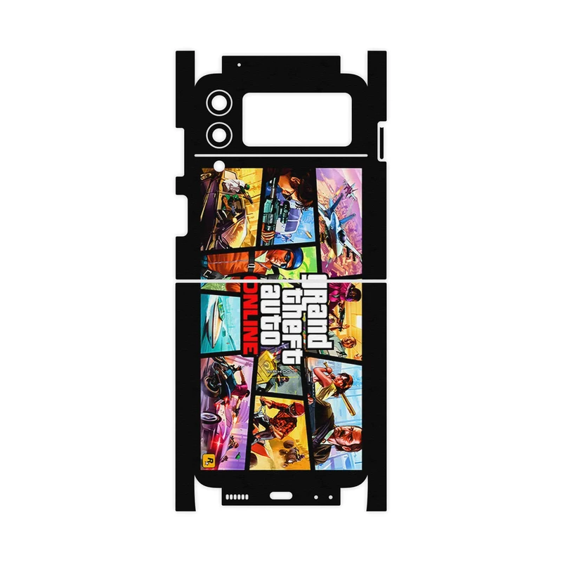 برچسب پوششی ماهوت مدل GTA Online Game Series-FullSkin مناسب برای گوشی موبایل سامسونگ Galaxy Z Flip3 5G