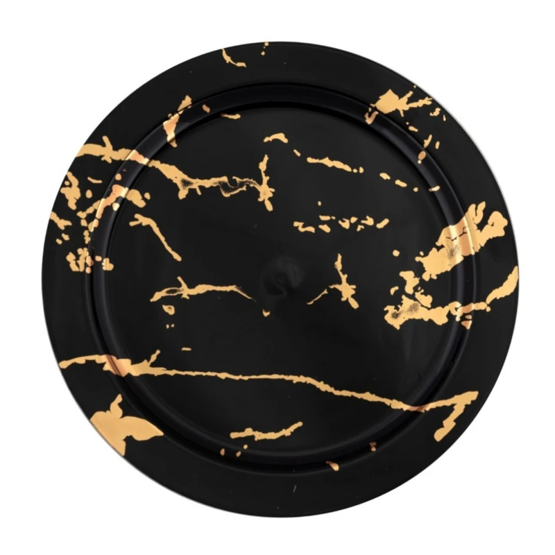 بشقاب یکبار مصرف پیکنیک مدل ماربل مجموعه 6 عددی