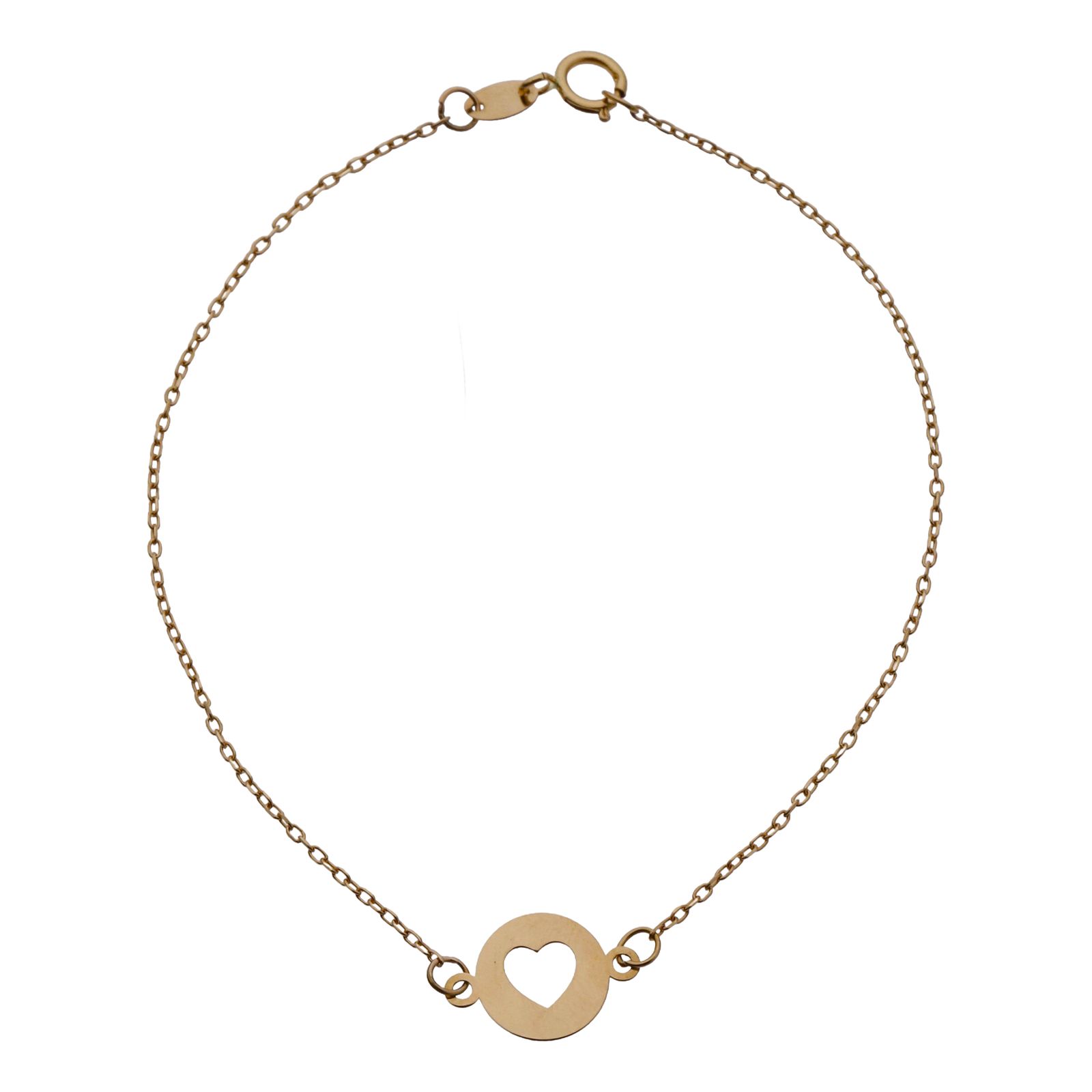 دستبند طلا 18 عیار زنانه مایا ماهک مدل MB1624 طرح قلب -  - 1