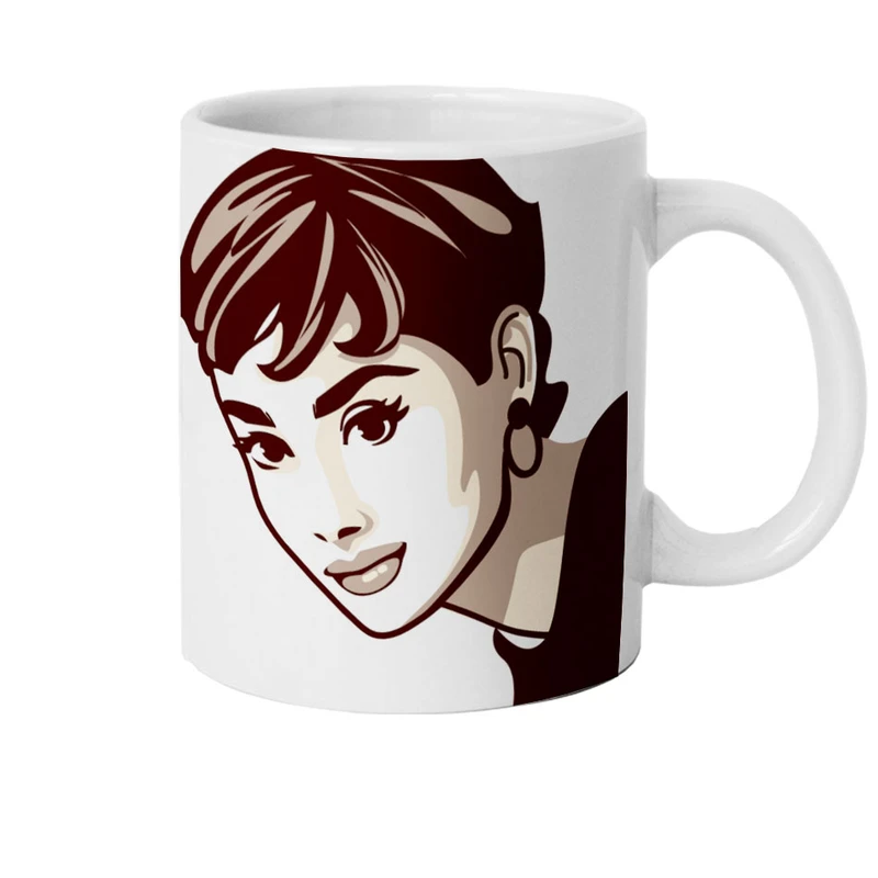 ماگ هومرو طرح آدری هپبورن مدل M1295