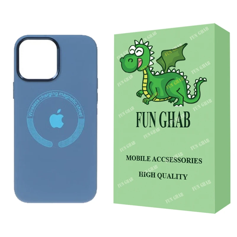 کاور فان قاب مدل سیلیکونی مگ سیف دار  مناسب برای گوشی موبایل اپل iPhone 13
