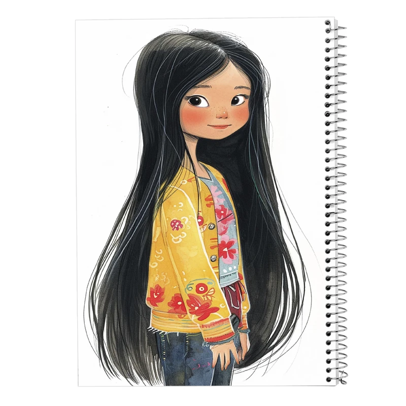 دفتر مشق 50 برگ مدوپد مدل دخترانه کد DF15767