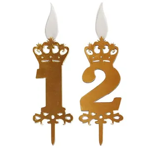 شمع تولد طرح عدد 12  بسته 2 عددی