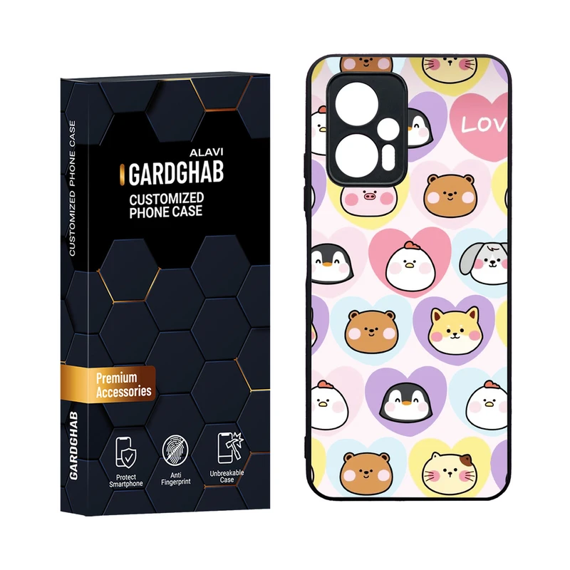 کاور گارد قاب مدل دورژله ای فانتزی مناسب برای گوشی موبایل شیائومی Poco X4 GT / Redmi Note 11t Pro 5G