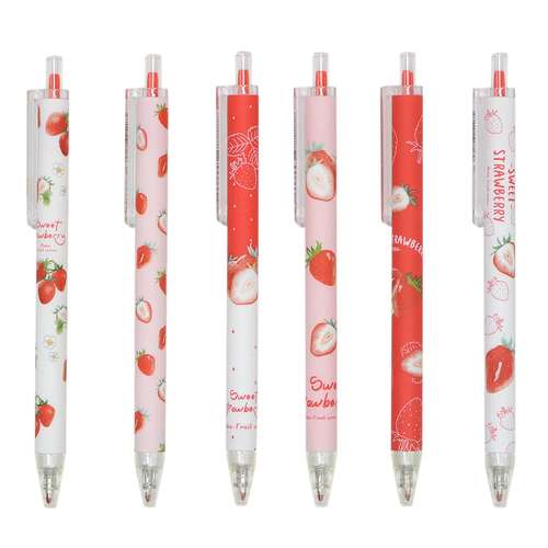 روان نویس طرح توت فرنگی کد MK-5207-18 مجموعه 6 عددی