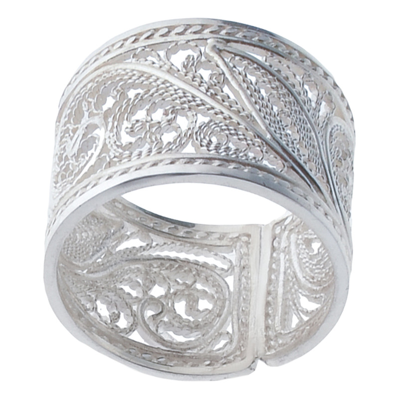 انگشتر نقره زنانه مدل دلسو