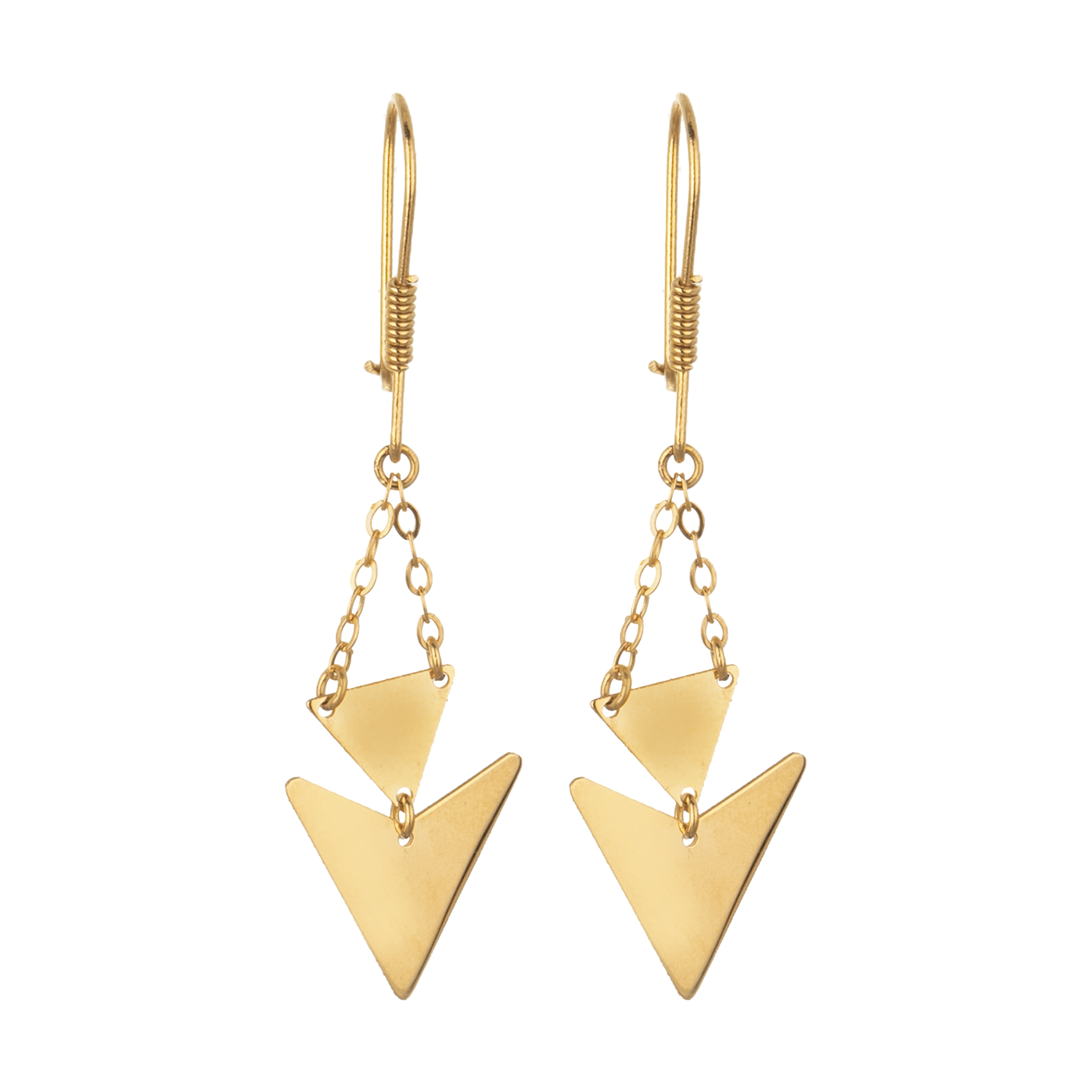 گوشواره طلا 18 عیار زنانه میو گلد مدل GD1322