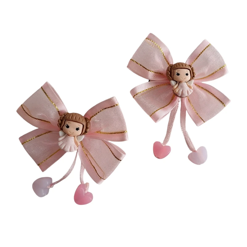 گیره مو دخترانه مدل پاپیونی مجموعه دو عددی