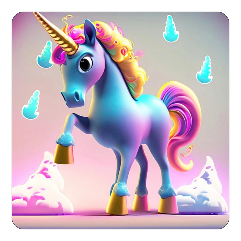 مگنت کاکتی طرح اسب تک شاخ و یونیکورن مدل mp28972