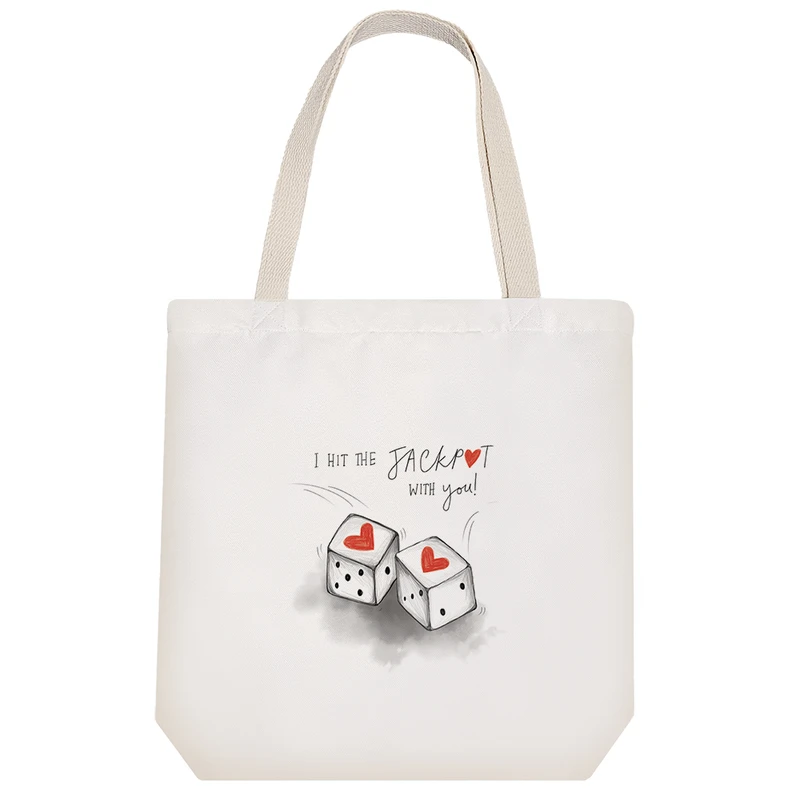 ساک خرید خندالو طرح عاشقانه Lovely کد H1060