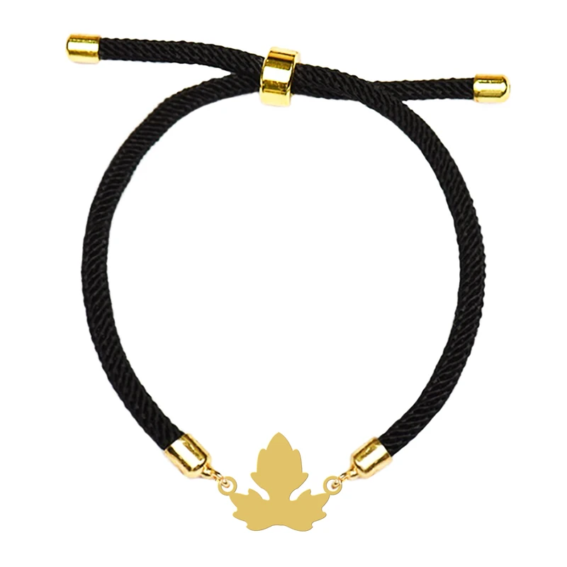 دستبند زنانه هایکا مدل برگ کد bdh209