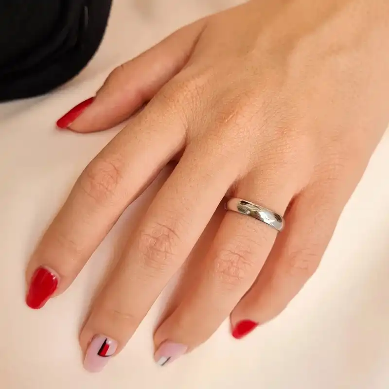 انگشتر رستاخیز مدل رینگ ساده استیل