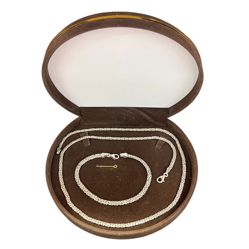 نیم ست نقره مردانه کد glsr-2261 نیم ست نقره مردانه کد glsr-2261