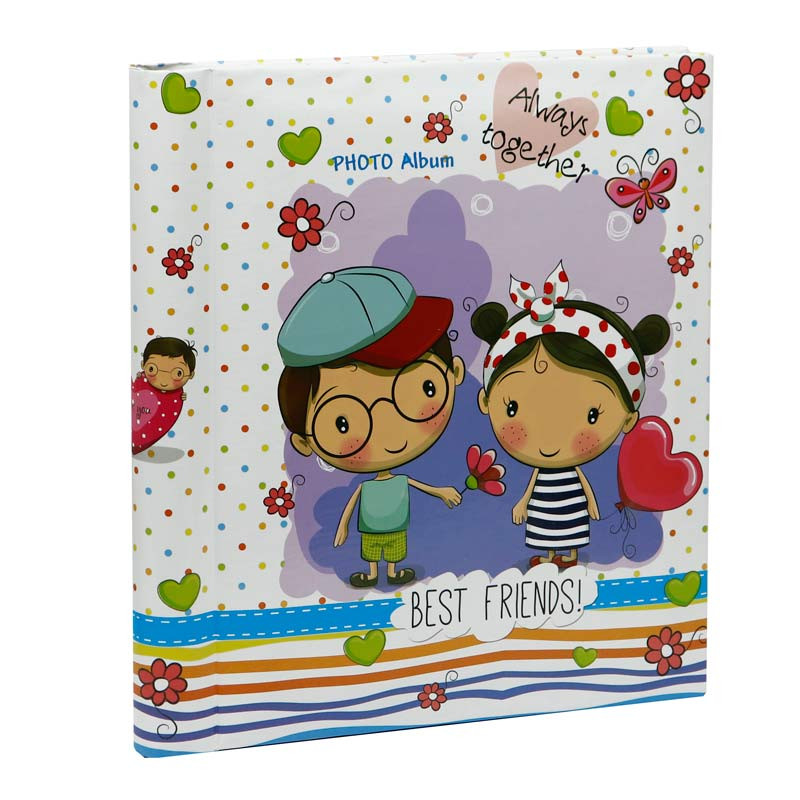 آلبوم عکس کودک مدل چسبی طرح دختر و پسر