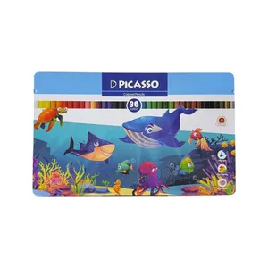 مداد رنگی 36 رنگ پیکاسو مدل GOL36-T طرح دلفین