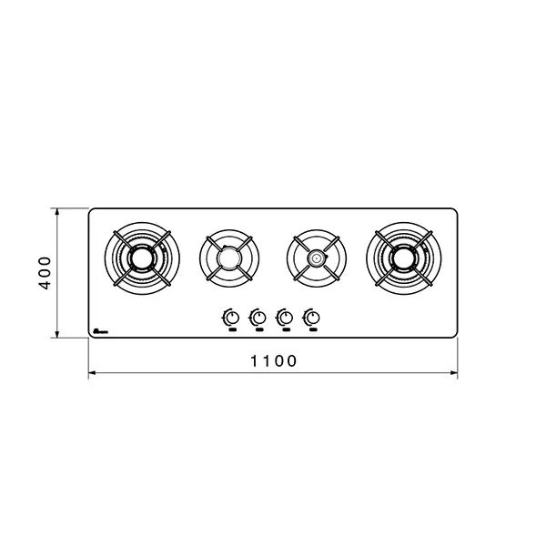 اجاق گاز صفحه ای بیمکث مدل 5020