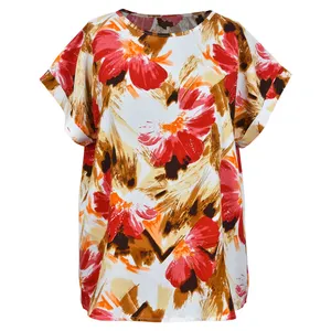 تونیک آستین کوتاه زنانه دل آویز مدل H455