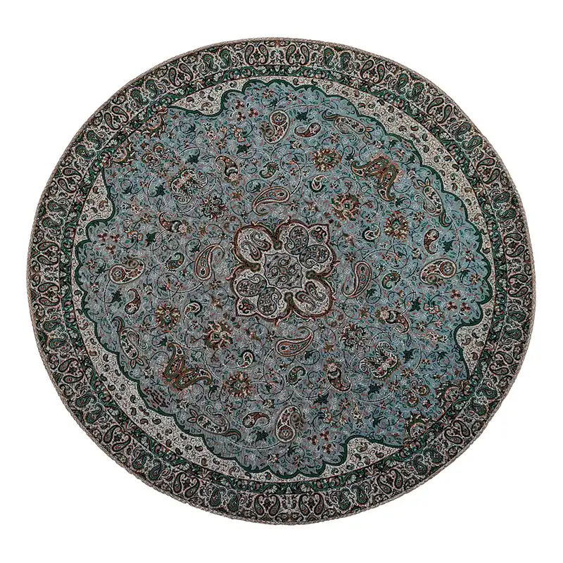 ست گل و گلدان مس وترمه آرا هنر فاخر ایرانی مدل مس و ترمه V204 مجموعه 4 عددی