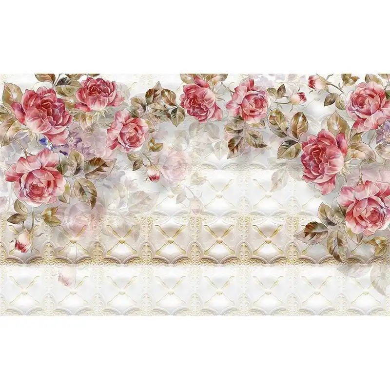 پوستر دیواری سه بعدی طرح گل سرخ مدل darative1001