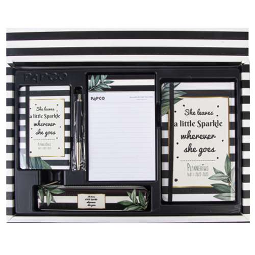 ست لوازم التحریر پاپکو مدل بسته لوازم تحریر پاپکو مدل سررسید و دفتر برنامه ریزی کد 4 بسته 6 عددی