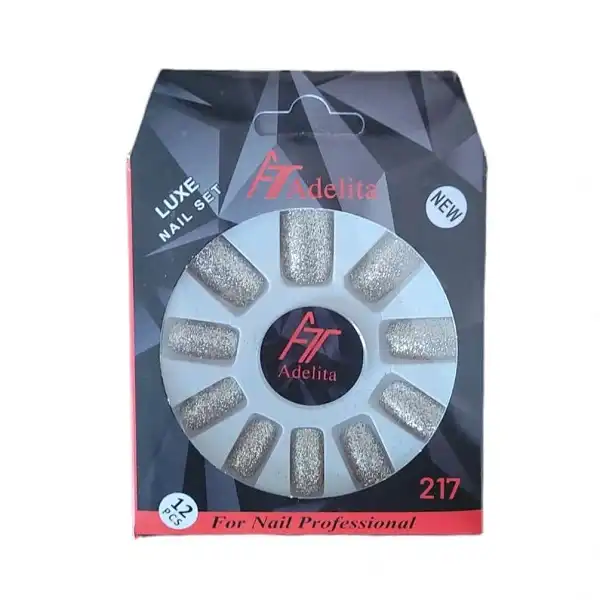 ناخن مصنوعی آدلیتا مدل Sh-G-217 بسته 12 عددی
