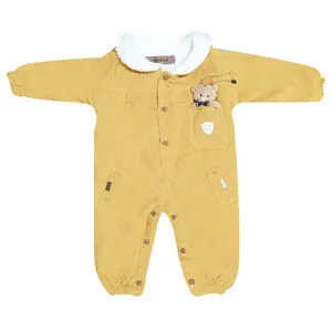 سرهمی نوزادی مدل عروسکی کبریتی رنگ کرم