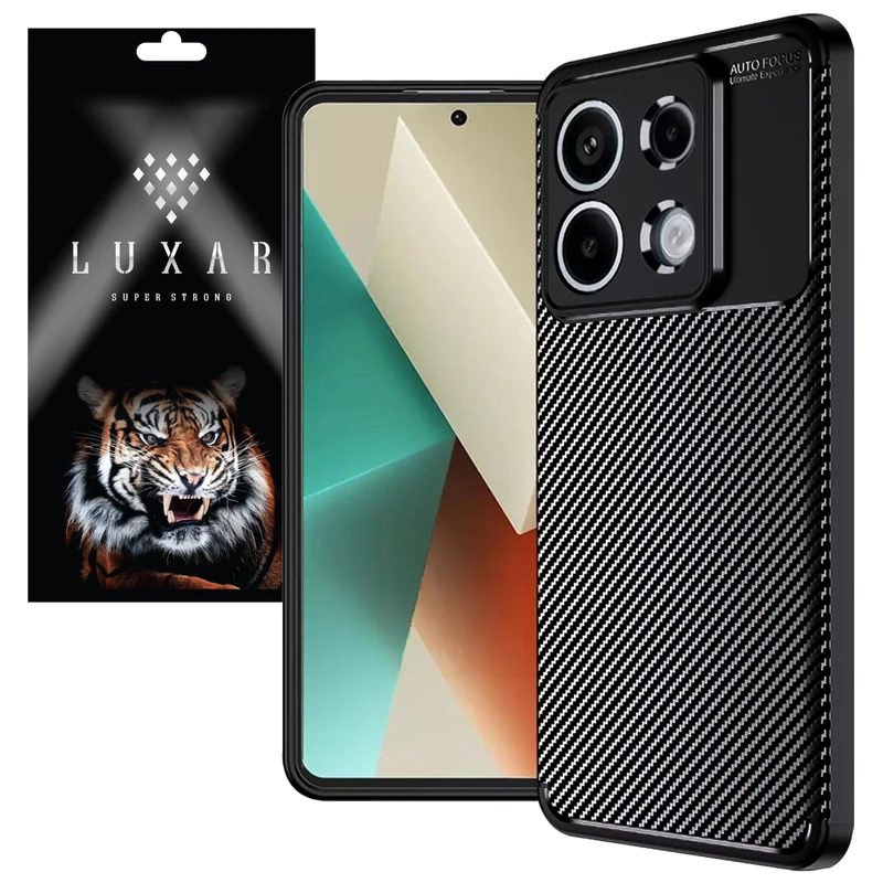 کاور لوکسار مدل Carbon Fiber 3 مناسب برای گوشی موبایل شیائومی Poco X6 / Note 13 Pro 5G