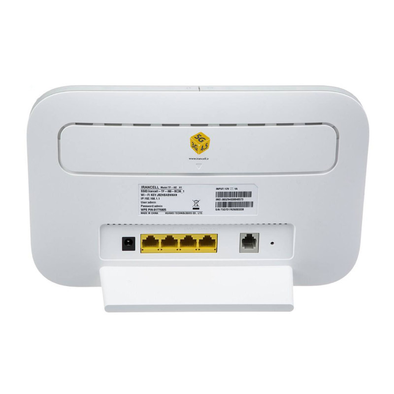 مودم 4G/TD-LTE ایرانسل مدل TF-i60 H1به همراه سیم کارت دوقلو ایرانسل و 600 گیگابایت اینترنت یکساله